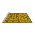 thumbnail image 2 of Ahgly Company Machine Washable Indoor Rectangle Oriental Yellow Industrial Area Rugs, 7' x 9', 2 of 4