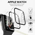 thumbnail image 2 of Xpm Case for Apple Watch 45mm Series 7 Clear Transparent PC with Built in Screen Protector Snap-on Full Coverage Frame Cover for iWatch Series 7 (45mm) - Clear, 2 of 9