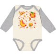 thumbnail image 3 of Inktastic Peach Fruit Party Boys or Girls Long Sleeve Baby Bodysuit, 3 of 5