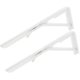 thumbnail image 1 of Juego de 2 soportes triangulares plegables para estantes, con resorte de acero 18 pulgadas, 1 of 9