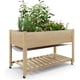 thumbnail image 1 of Garvee Cama de Jardín Elevada de Madera Macetero Elevado de Madera de 48x24x30", Color Natural, 1 of 6