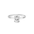 thumbnail image 4 of 1 Carat DEW Oval-Cut Moissanite 10K White Gold Solitaire Engagement Ring, 4 of 4