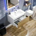 thumbnail image 5 of Eviva Venice 36"W x 21"D Oak/White Vanity with White Acrylic Vanity Top and Rectangular Integrated Bowl, 5 of 8