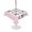 Pink White, variant on Outdoor Tablecloth with Umbrella Hole for Patio/Picnic/Party/Camping, Cute Bow Cow Waterproof Table Cloth Round Cover Washable, Pink Buffalo Plaid Farmhouse Cute Animals (Dia 60")