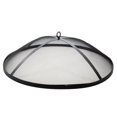 thumbnail image 2 of Sun Joe SJFP35-RW-STN 35-Inch Cast Stone Base, Wood Burning Fire Pit w/Dome Screen and Poker, Rustic Wood, 2 of 6
