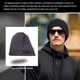 thumbnail image 3 of Guardurnaity Sombreros Otoño Invierno Skullies Gorros Turbantes Baggy Underscarf Caps Bonnet Ajustable Hijabs Headwear Wrap Protection Sombreros gris oscuro Guardurnaity AP010842-06B, 3 of 6