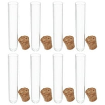 LEORX 20Pack Test Tubes Transparent Plastic For Scientific Lab Experiments Leakproof Disposable Use 6.00X1.20X1.20CM