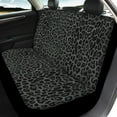 thumbnail image 4 of Xoenoiee Black Leopard Print Car Seat Covers Front Seat Covers Rear Bench Seat Protector Rear Backrest Cover for Most Vans Trucks SUVs, Automotive Interior Accessories, 4 of 7