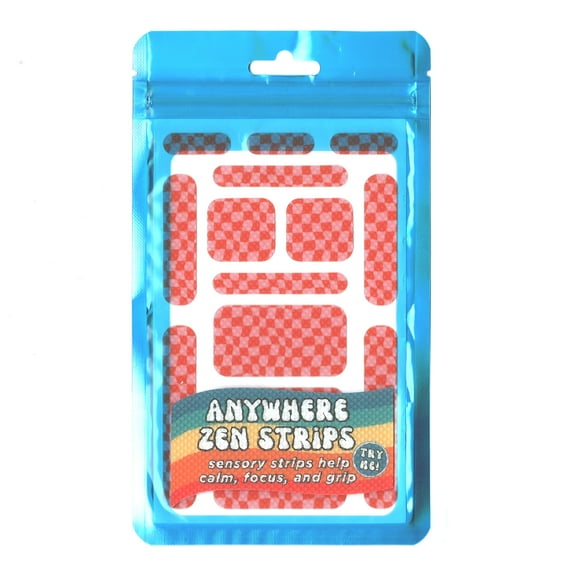 The Pencil Grip Zen Strips, Anywhere Zen, Bumpy Check, 13 Per Set, 6 Sets