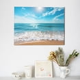 thumbnail image 6 of Fuzoiu Sunny Ocean Waves Print Canvas Wall Decorative,Modern Artwork Picture Decor Painting,Living Room Bedroom Home Office,Framed Hangable Decorative Artwork Size 30x40, 6 of 6