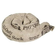 New Pig Oil-Only Maintenance Absorbent Sock, Absorbs Oil Based Liquids, Repels Water, 1 Gal Absorbency, 3" Dia x 48" L, Tan (Box of 30), SKM500