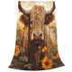 thumbnail image 2 of Balery Vintage Sunflower Cow Manta de Felpa Suave y Acogedora – Cobija de Franela Aterciopelada para Cama, Lavable y Cálida para Sofá, Mascotas, Transpirable-80"x60", 2 of 7