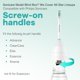 thumbnail image 2 of Cabezales de repuesto para cepillos de dientes Aoremon para Philips Sonicare E-Series, 2 of 7