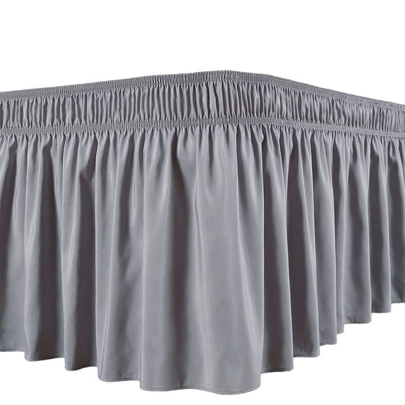 Faldón de Cama Naiovety Algodón Gris 180*200+40cm