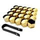 thumbnail image 1 of Sku Precio Ali Link) 19Mm 20Pcs Rueda De Coche Universal Tapa De Tornillo Tuerca De Neumático Cubierta Protectora Decorativa Amarillo Verde (Multi-Atributo Single-Create Yuarrent VI012443-18, 1 of 2
