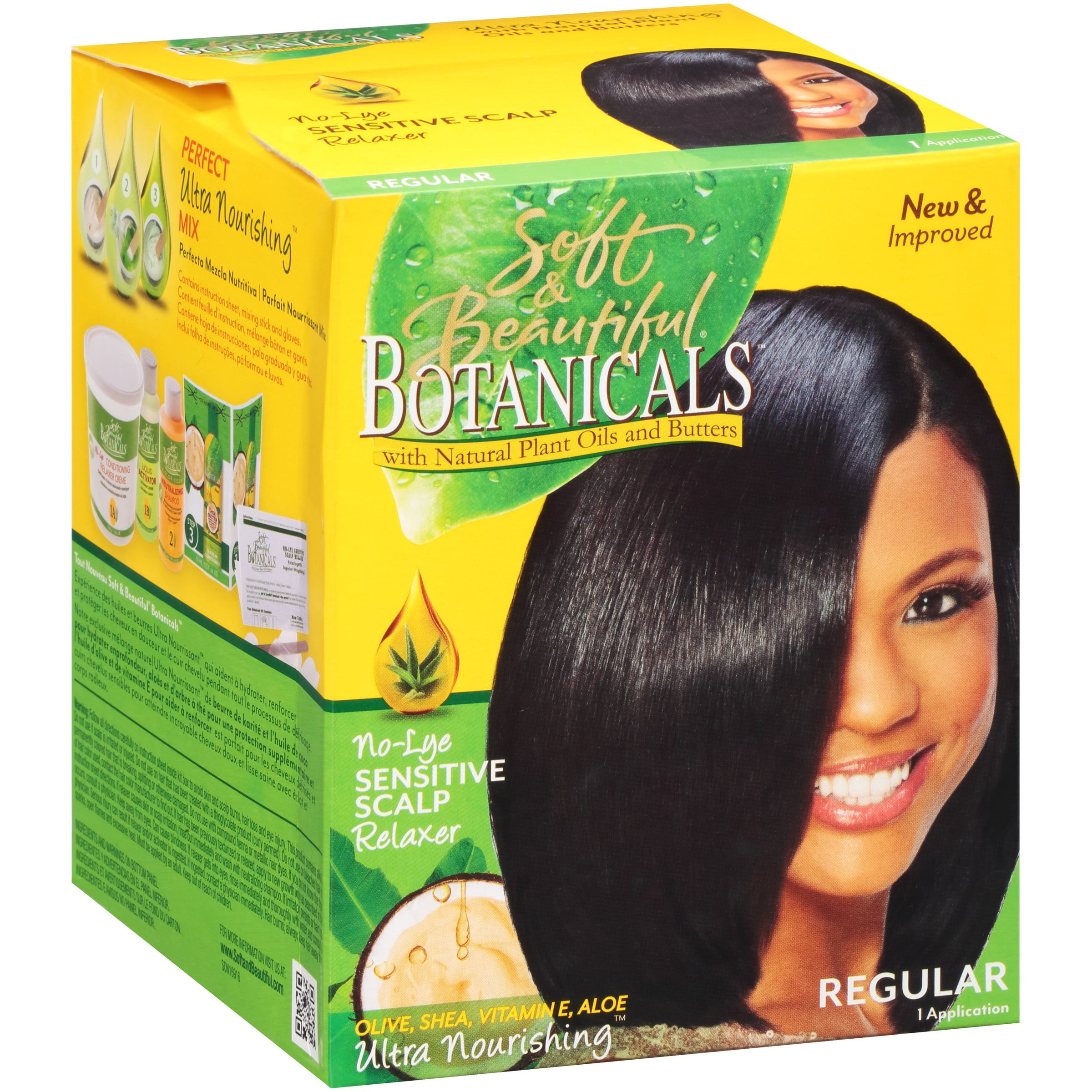 Soft Beautiful Botanicals Relaxer Kit Regular Walmart Com