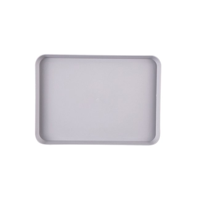 ENJOYW Anti-slid Base Stackable Serving Tray Multi-use Smooth Surface Plastic Fruit Tray for Home Serving Tray
