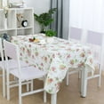 thumbnail image 2 of PiccoCasa Vinyl Tablecloth Rectangle 41" x 60" Rose Pattern Floral Waterproof, 2 of 8