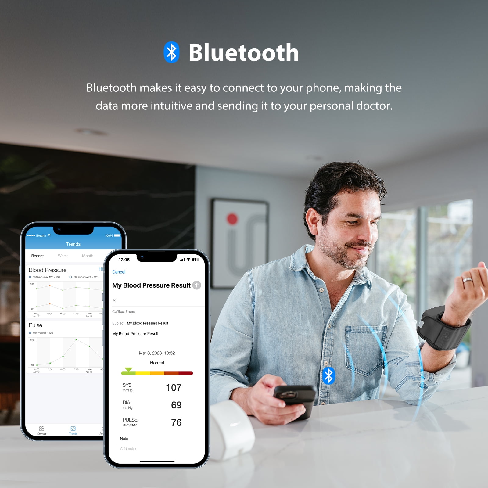 iHealth Push Plus Wireless Wrist Blood Pressure Monitor