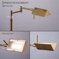 thumbnail image 4 of O’Bright Dimmable LED Pharmacy Floor Lamp, 12W LED, Full Range Dimming, 360 Degree Swing Arms, Adjustable Heights, Standing Lamp for Reading, Sewing, and Craft, ETL Listed, Antique Brass (Gold), 4 of 6