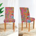 thumbnail image 3 of Yayeee 2 Pack Dining Chair Covers Stretch Parson Chairs Slipcovers Seat Protector, Art City, 3 of 6