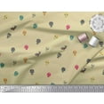 thumbnail image 3 of Soimoi Beige Modal Satin Fabric Skull & Cat Tribal Print Fabric by the Yard 42 Inch Wide, 3 of 3