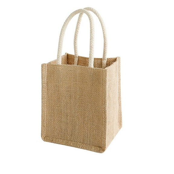 MOUDUO Home Textiles Essential Clearance! Large Capacity Storage Organizer Vintage Gift Bag Linen Beach Shopping Handbag for Outing Textiles Set (Beige)