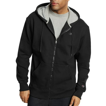 Champion - Men's Powerblend® Fleece Full Zip Jacket - Black - 3XL ...