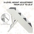 thumbnail image 4 of Escaleras para perros Arf Pets Wood, 4 niveles, ajuste de altura, color blanco, 4 of 8