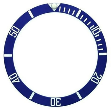 NEW BEZEL INSERT CERAMIC FOR ROLEX SUBMARINER BLUE SILVER 16610  SAPPHIRE (Best Price Rolex Submariner New)