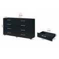 thumbnail image 7 of Hodedah 8-Drawer Dresser in Black, 7 of 7