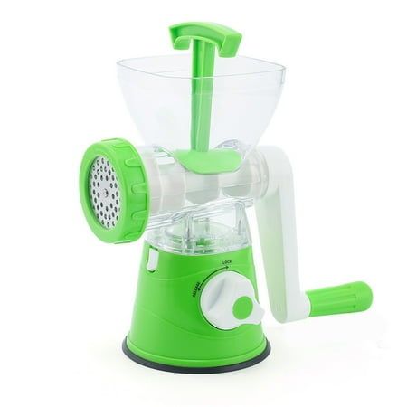 

DMDUOU Manual Meat Grinder Heavy Duty Meat Mincer Sausage Stuffer 3-in-1 Hand Grinder With Stainless Steel Blades For Meat Sausage Cookies Easy To Clean Green