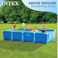 thumbnail image 3 of Intex 14.75' x 33" Rectangular Frame Above Ground Outdoor Swimming Pool, 3 of 11