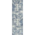 thumbnail image 1 of GlowSol Dark Blue Abstract Runner Rug 2' 3" x 7' 3" Modern Hallway Rug Runner Living Room Bedroom Dining Home Office Area Rug, 1 of 6