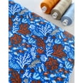 thumbnail image 2 of PUL Coated Jersey Stretch Knit Dress Fabric Blue - per yard, 2 of 6