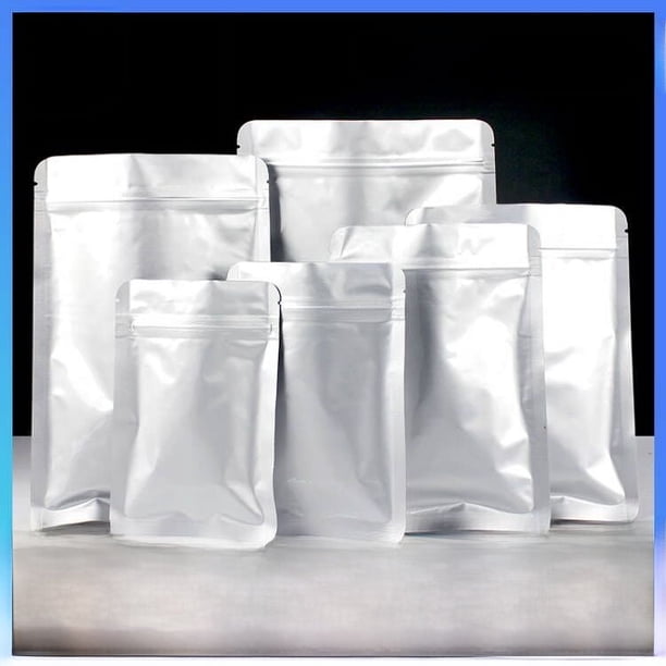 Bolsa de embalaje de papel de aluminio para té, bolsa de papel de aluminio plana, bolsa de embalaje de alimentos con nueces, bolsa sellada