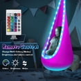 thumbnail image 2 of YUBIKWETE Light Up Kids Pod Swing Seat With LED Lights Pink Nylon Hanging Hammock Chair Indoor Outdoor, 2 of 6