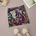 thumbnail image 4 of Musical Notes Instruments - Colourful Piano Keys Disco Art Light proof trouser skirt Summer dress, 4 of 4