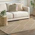 thumbnail image 5 of nuLOOM Diamond Trellis Jute Area Rug, 9' x 12', Diamond Natural, 5 of 9