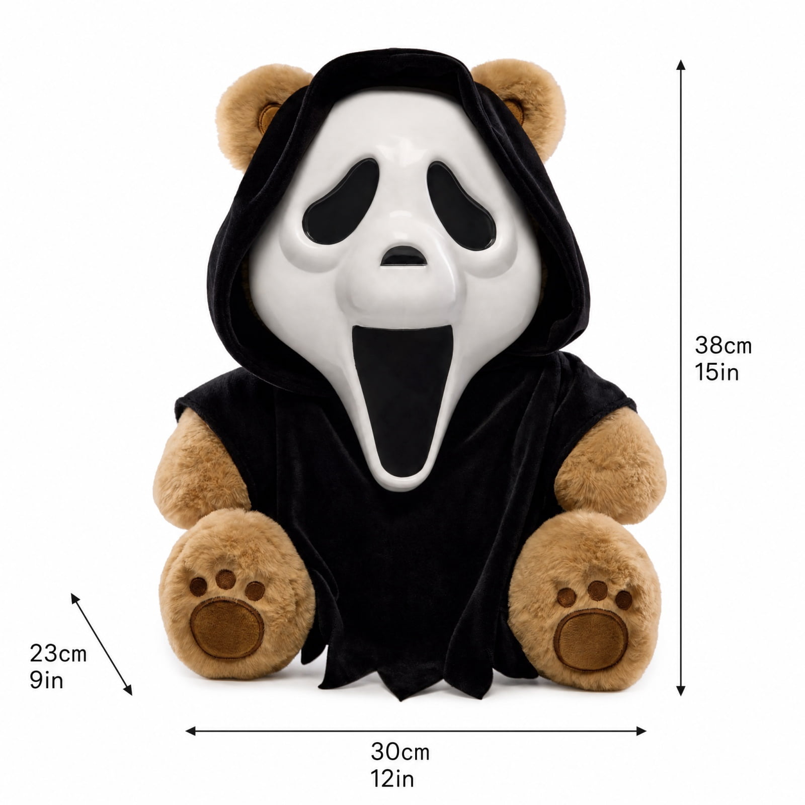 Ghost Face Bear Terrors Plush, Spirit Halloween's Terrors Turn Horror's Biggest Killers Into Cuddly Collectibles