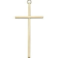 thumbnail image 3 of 6 inch Plain Polished Brass Cross, 3 of 3