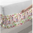 thumbnail image 2 of Parrot Bed Skirt, Forest Animal and Native Dreamcatchers Folk Artwork Exotic Design, Elastic Bedskirt Dust Ruffle Wrap Around for Bedding Decor, 4 Sizes, Multicolor, by Ambesonne, 2 of 2