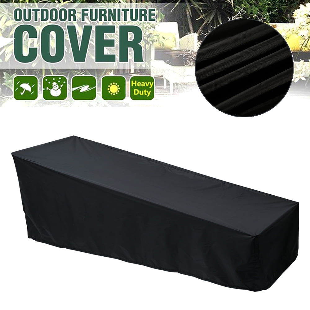 Waterproof Sunbed Garden Rattan Bed Sun Lounger Furniture Cover Rain Heavy Duty 