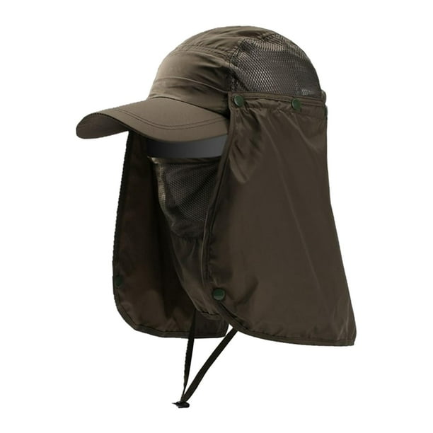 Yinanstore With Removable Face Neck Flap Cover Baseball Cap Outdoor Hiking Hat Fishing Hat For Camping Fishing Climbing Unisex Men Women Green Green