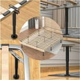thumbnail image 4 of 4 Pcs Adjustable Height Bed Support Legs 7.08-12.6 inch, Bed Frame Center Support Legs for Bed Frame/Bed Center Slat/Furniture, Heavy Duty Metal Bed Replacement Legs Bed Slats Support Legs, 4 of 7