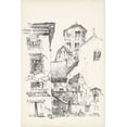 thumbnail image 2 of Foust, Richard 11x14 Gold Ornate Wood Framed with Double Matting Museum Art Print Titled - Vintage Italian Village II, 2 of 4