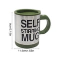 thumbnail image 3 of Vaso Mezclador De Plástico Espumador de leche eléctrico con base magnética, taza automática verde para café y bebidas calientes (1 unidad) JASKFLY, 3 of 9