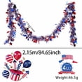thumbnail image 3 of Independence Day Colorful Star Ribbon Red White Blue Plastic 5-Point Stars Party Decoration for Wreaths, Gift Wrapping, Venue Decor, 1 Ribbon, 3 of 6