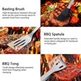 thumbnail image 4 of BBQ Tool Set, 9PCS Barbecue Stainless Steel Utensils, 4 of 5