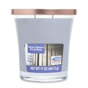 Better Homes & Gardens 17oz Smoky Gray Mist Scented 2-wick Jar Candle